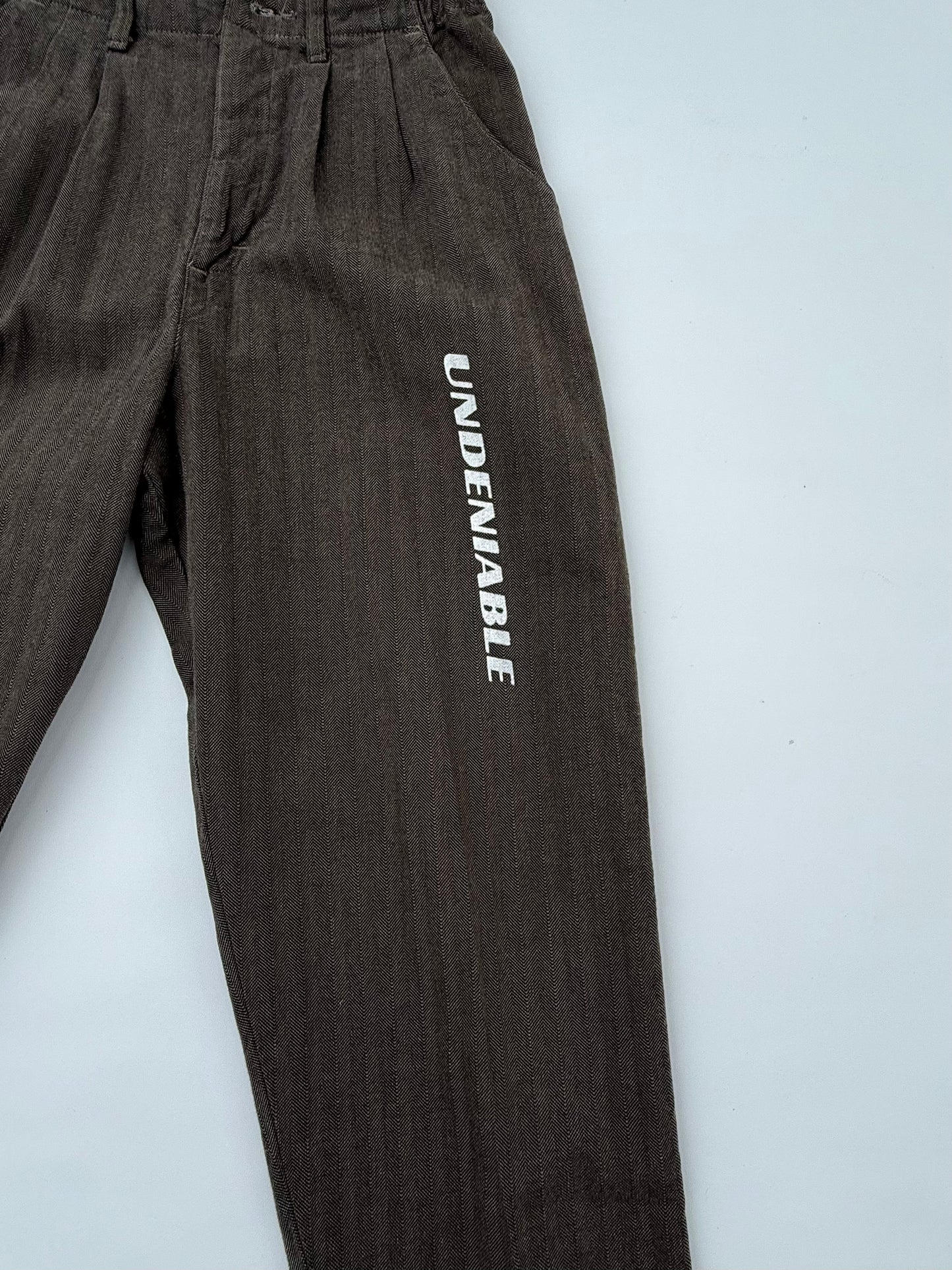 ndeniable Collection Women’s Retro Brown Pleated Pants – Size 30 (10)