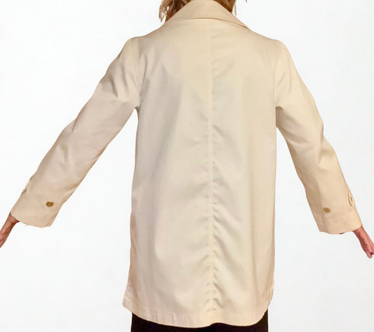 Butter Yellow Misty Harbor Vintage “Crown Collection” All-Weather Coat – Size Large
