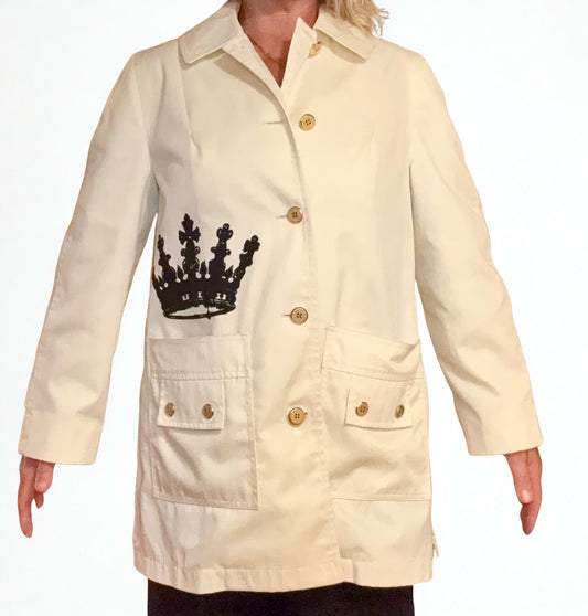 Butter Yellow Misty Harbor Vintage “Crown Collection” All-Weather Coat – Size Large