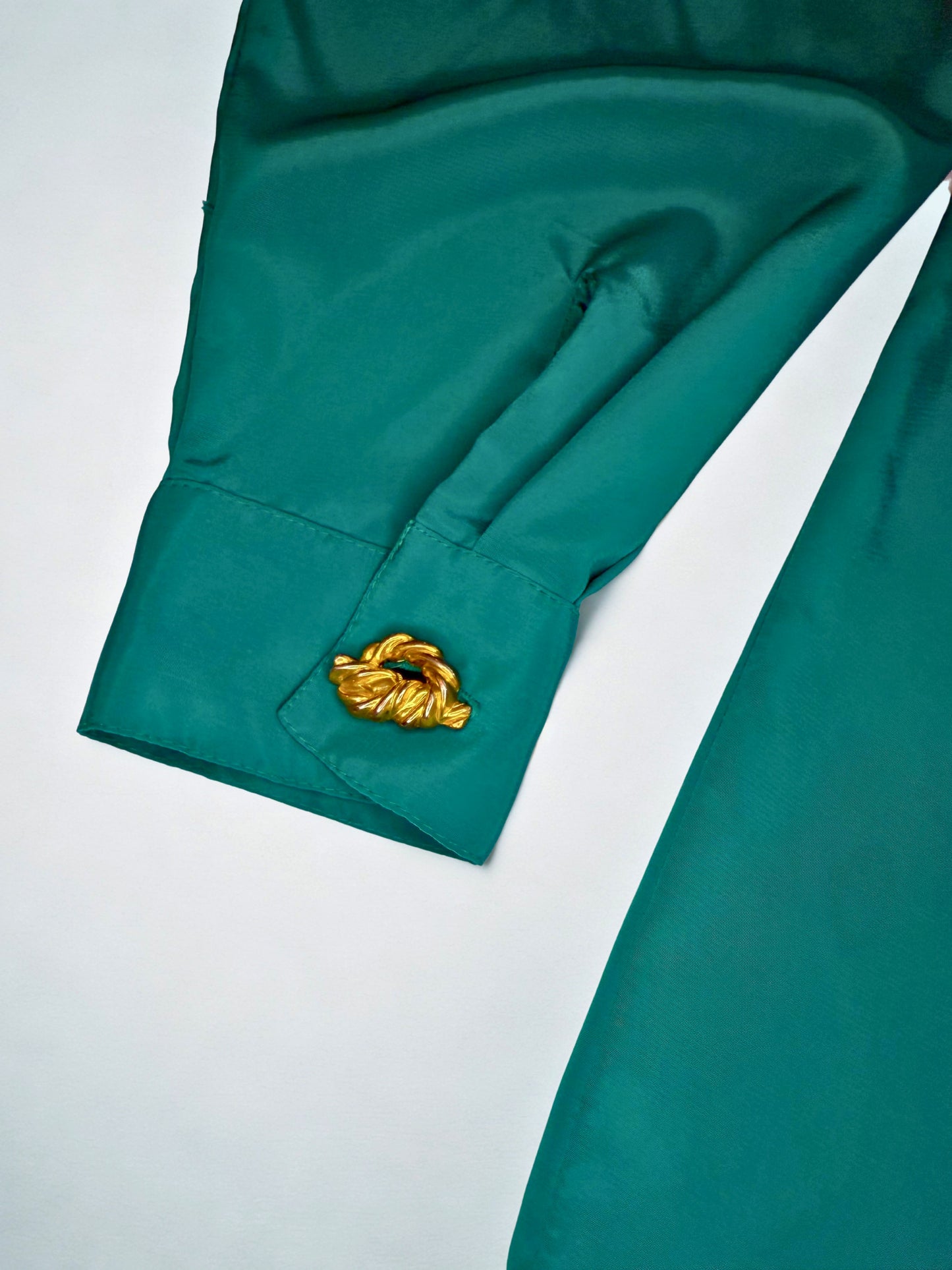 Crown Collection One-of-a-Kind Teal Reworked Dress Shirt – Women’s Medium