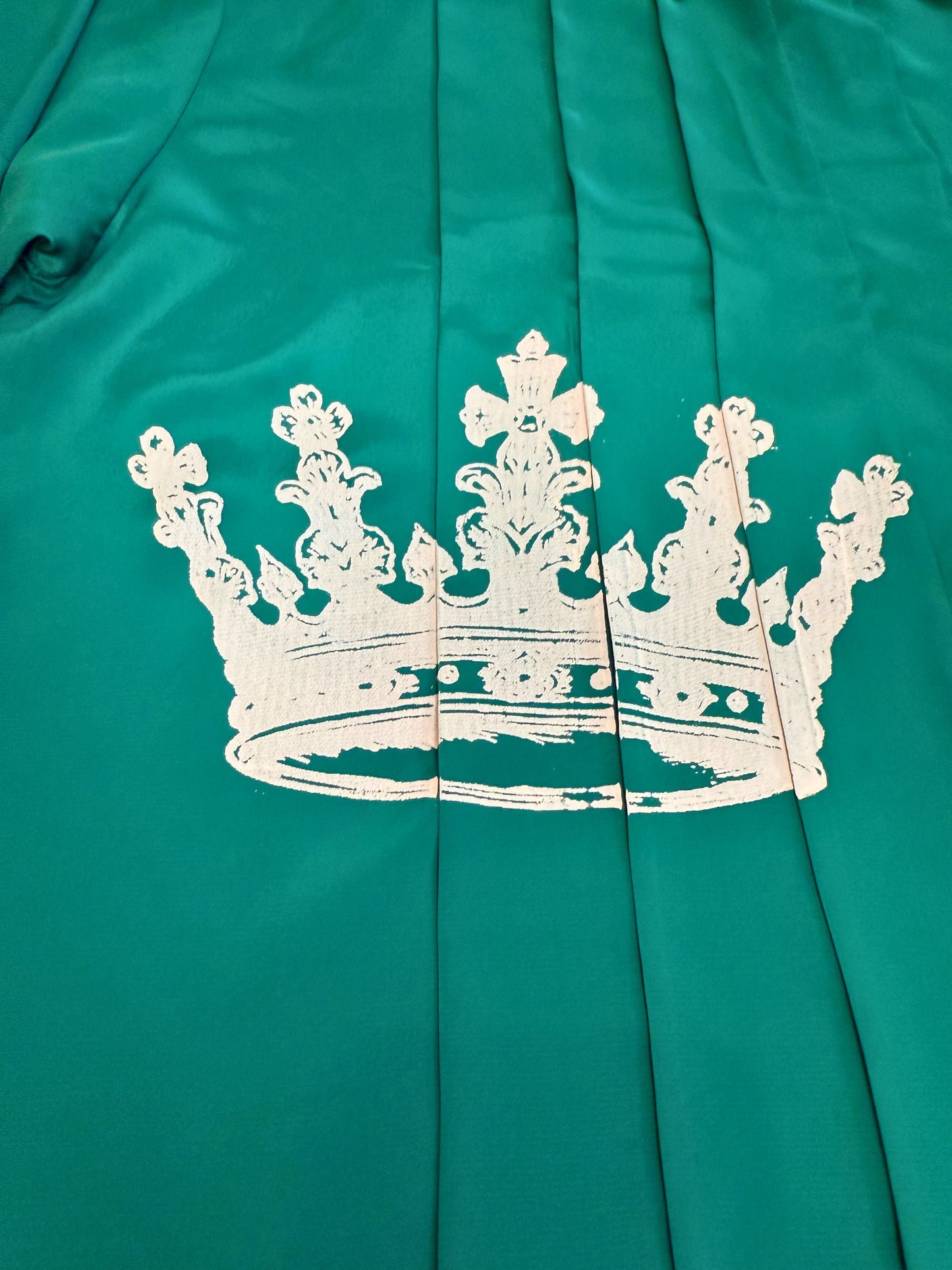 Crown Collection One-of-a-Kind Teal Reworked Dress Shirt – Women’s Medium