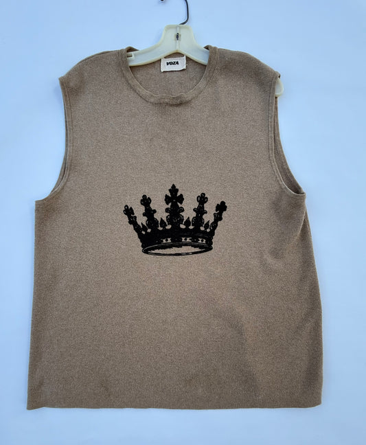 Voza Crown Collection Sweater Vest – Brown (L)
