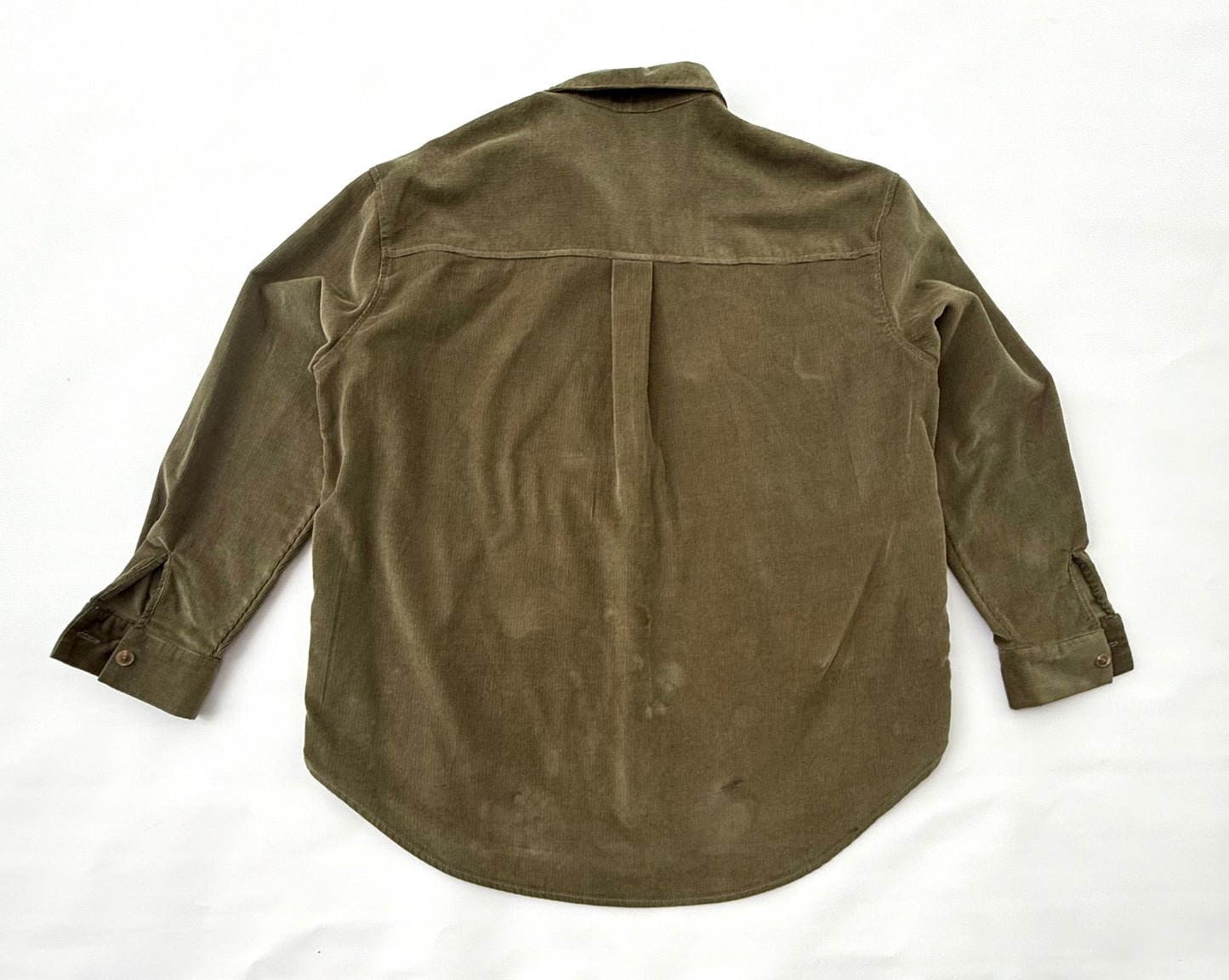 Voza Reworked Corduroy Shirt – “The Crown Collection” (Forest Green, Medium, Unisex)