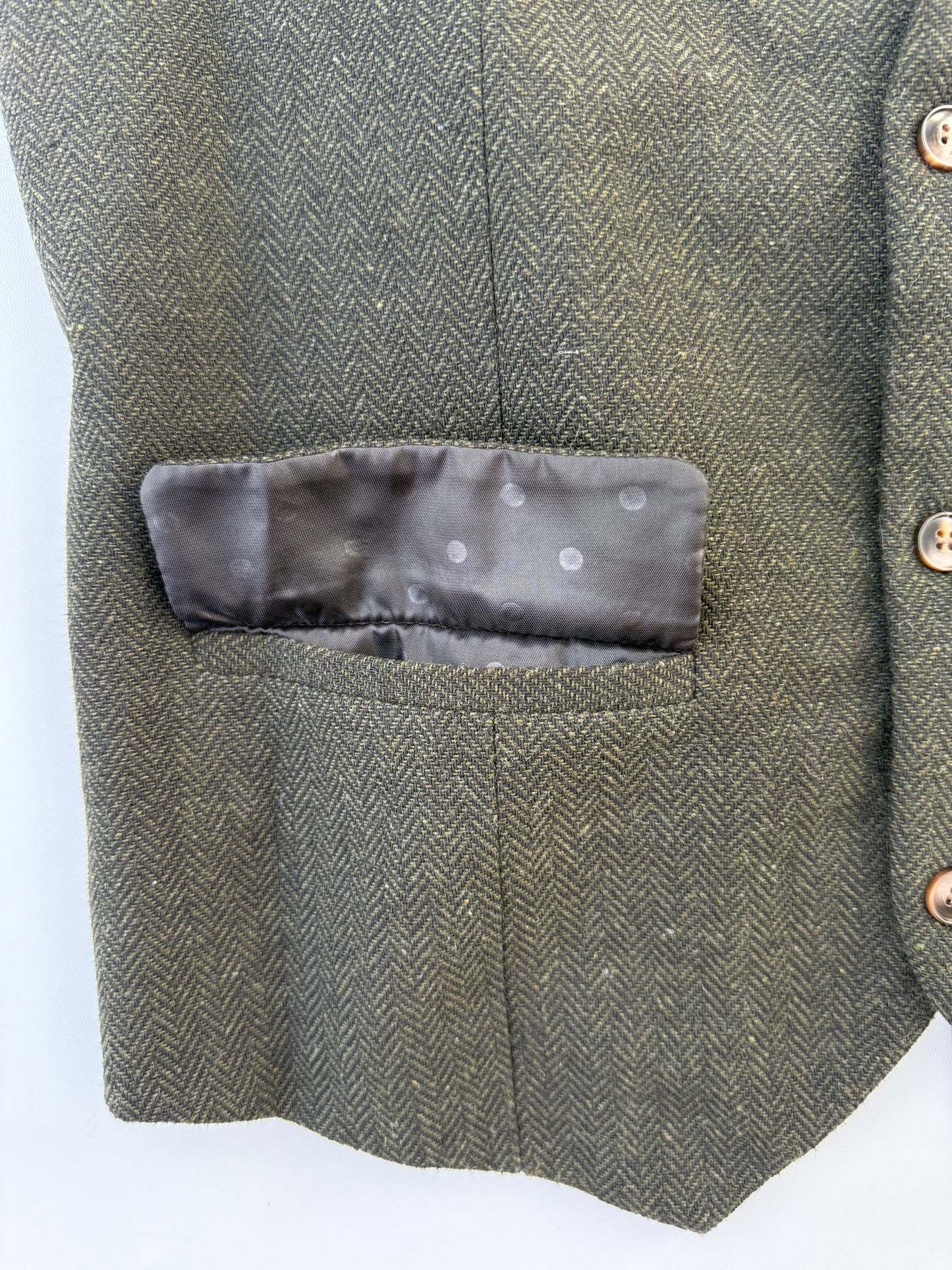 Wool Blend Crown Vest – Crown Collection (Size Large, Satin-Lined)